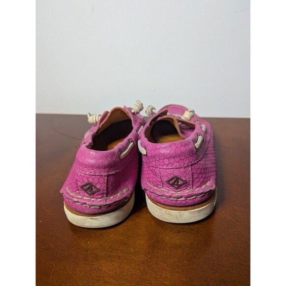 Sperry Top-Sider GOLD CUP Boat Shoes Women's Pink Snake Print Stiletto US 6 - Picture 4 of 7